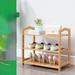 Rebrilliant Simple 9 Pair Shoe Rack Bamboo in Brown | 19.68 H x 23.62 W x 9.84 D in | Wayfair 191A7DA2F80F40509A946102F909F2B3