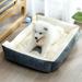 Tucker Murphy Pet™ Bransyn Dog Kennel Cat Kennel Mat All Seasons Universal Pet Supplies Suede/Cotton in Gray | 5 H x 31.5 W x 23.6 D in | Wayfair