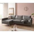 DELIFE Ecksofa Marla 285x140 cm Chenille Taupe Recamiere links, Ecksofas