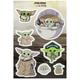 Stickers Muraux géant Mandolorian Baby Yoda -The Child Cluster- Star Wars 50 x 70 cm