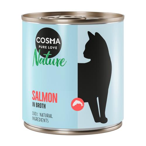 6x280g Salmon Cosma Nature Wet Cat Food