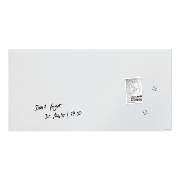 Sigel Glas-Magnettafel »Artverum Weiß« 91 x 46 weiß Image