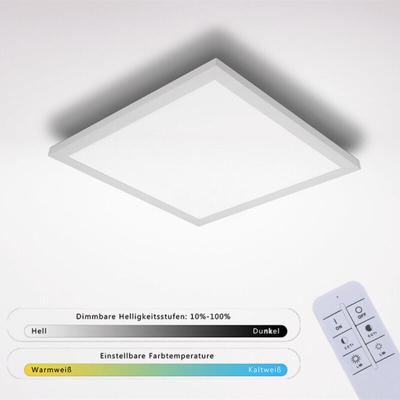 Led Panel Flach Deckenleuchte Deckenlampe Warmweiss für Büro Küche Badezimmer Wohnzimmer 40 x 40cm