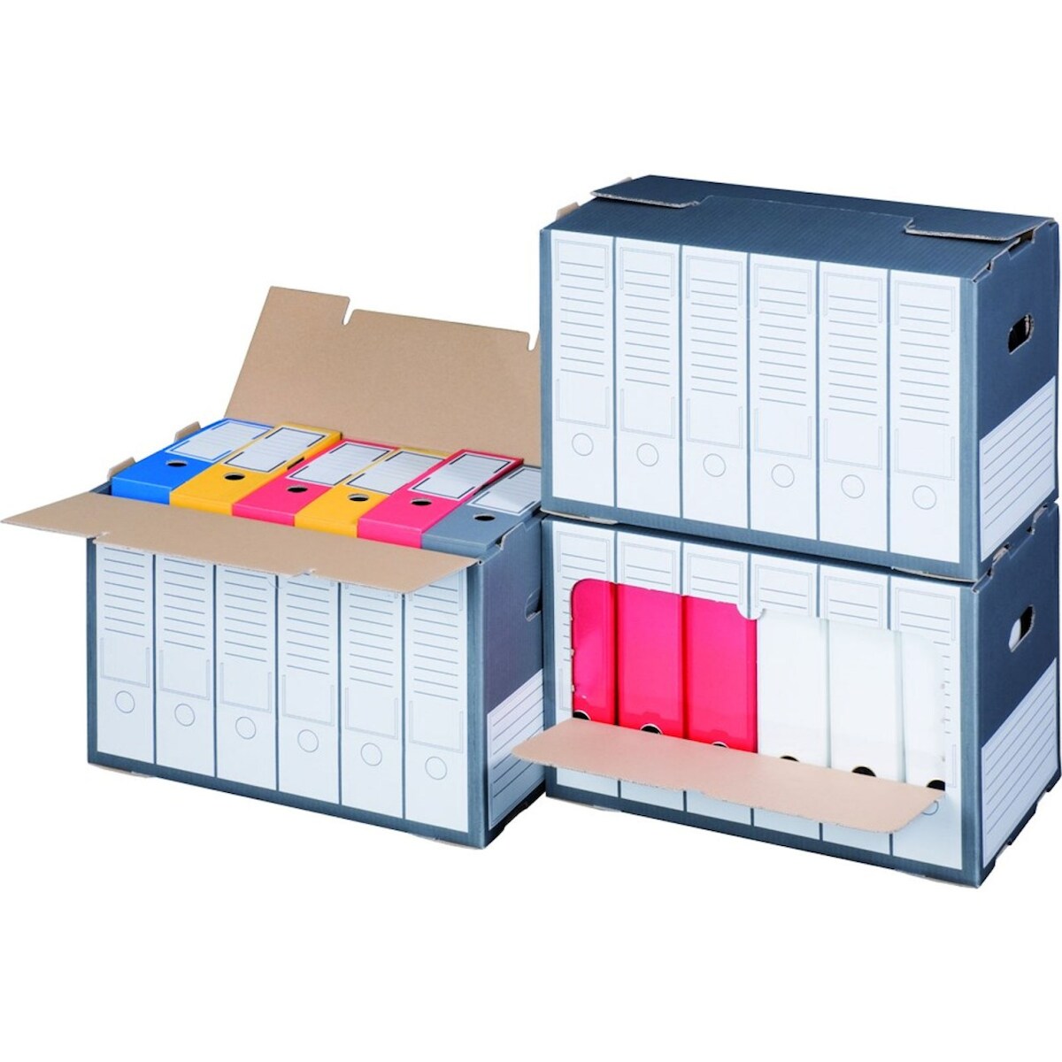 smartboxpro 300 x SBP-ARCHIVBOX F. ORDNER M. FRONTKL., 498x295x322mm, wiederverschließbar, anthrazit Image
