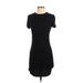 Excuse Me I Have To Go Be Awesome Casual Dress - Bodycon: Black Print Dresses - Women's Size Small