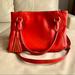 J. Crew Bags | J. Crew Italian Leather Bag | Color: Red | Size: Os