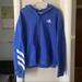 Adidas Tops | Adidas Zip Up Hoodie | Color: Blue/White | Size: M