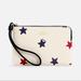 Coach Bags | Coach Corner Zip Wristlet With American Star Print | Color: Blue/Red | Size: 6 1/4" (L) X 4" (H) X 1/2" (W)