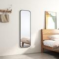 EMKE Mirror Full Length with Black Metal Frame, Wall & Door Mirror - 120 x 37 cm Large Wall Mirror HD Full Body Mirror for Bathroom/Bedroom/Wardrobe