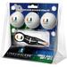 Miami Hurricanes 3-Pack Golf Ball Gift Set with Black Crosshair Divot Tool