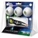 Baylor Bears 3-Pack Golf Ball Gift Set with Black Crosshair Divot Tool