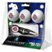 Ohio State Buckeyes 3-Pack Golf Ball Gift Set with Black Crosshair Divot Tool