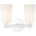 Colton 2 Light Polished Chrome Wall Mount