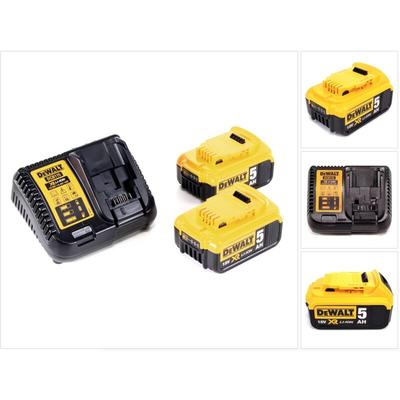 Power Set DeWALT (2 x 18V 5,0 Ah + DCB115)