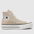 Converse chuck taylor all star lift hi trainers in stone