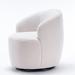 Barrel Chair - Latitude Run® 25.6" Wide Swivel Barrel Chair in White | 27.56 H x 25.6 W x 25.6 D in | Wayfair 529F10B7BF614D279ADA902DDC560886