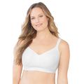 Plus Size Women's Solid Full-Coverage Smooth No-Wire Bra by Catherines in White (Size 54 C)