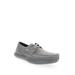 Men's Propét® Viasol Lace Men's Boat Shoes by Propet in Grey (Size 8 M)