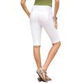 Plus Size Women's Invisible Stretch® Contour Bermuda Short by Denim 24/7 in White Denim (Size 34 W)
