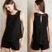 Anthropologie Pants & Jumpsuits | Anthropologie Santa Ana Elevenses Tiered Black Romper | Color: Black | Size: M