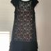 Jessica Simpson Dresses | Jessica Simpson Mini Black Lace Dress | Color: Black/Tan | Size: 2