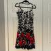Nine West Dresses | Floral Dress With Full Skirt | Color: Black/Orange/Pink/White | Size: 6