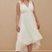 Torrid Dresses | Host Pick Nwt Torrid Special Occasion Ivory Chiffon Hi-Lo Dress Size 12 | Color: White | Size: 12