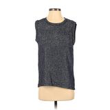 Gap Sleeveless Top Blue Marled Crew Neck Tops - Women's Size Small