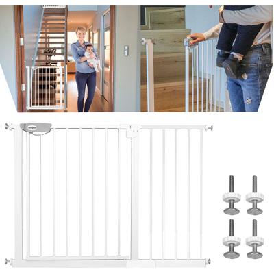 Türschutzgitter Ohne Bohren Treppenschutzgitter für Kinder 105-115cm breit, Auto-Close Baby