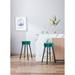 Bar Stools Set of 2 Velvet Kitchen Stools Dining Chair