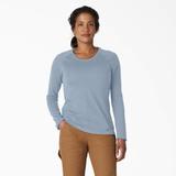 Dickies Women's Cooling Long Sleeve Pocket T-Shirt - Fog Blue Size L (SLF400)