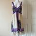 Anthropologie Dresses | Brand New Anthropologie Lil Purple Dress Size 6 | Color: Cream/Purple | Size: 6