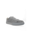 Wide Width Men's Propet Kenji Men'S Suede Sneakers by Propet in Grey (Size 8 1/2 W)