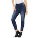 Plus Size Women's 360 Stretch Jegging by Denim 24/7 in Dark Wash (Size 42 W) Pull On Jeans Denim Legging