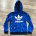 Adidas Shirts & Tops | Adidas Trefoil Hooded Terry Sweatshirt, Kids Medium | Color: Blue | Size: Mb