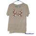 Disney Tops | Disney Parks Gray Bejeweled Minnie Mouse Bow Short Sleeve Tshirt Size Medium | Color: Gray/Red | Size: M