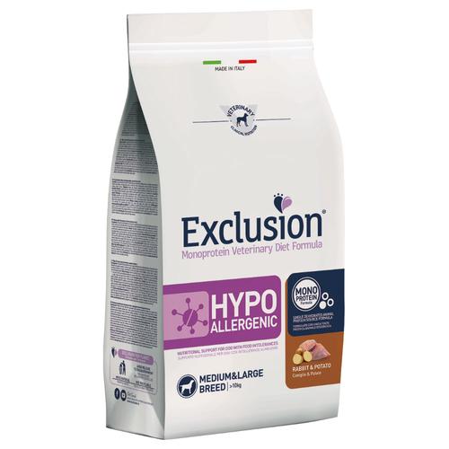 2x12kg Exclusion Diet Hypoallergenic Medium/Large Adult mit Kaninchen & Kartoffel Hundefutter...