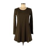 Shein Casual Dress - A-Line: Green Solid Dresses - Women's Size Medium