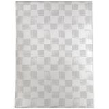 White 60 x 36 x 0.08 in Area Rug - Orren Ellis DISTRESSED CHECKS GREY Outdoor Rug By Becky Bailey Polyester | 60 H x 36 W x 0.08 D in | Wayfair