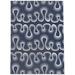 White 60 x 36 x 0.08 in Area Rug - Wrought Studio™ GROOVY STRIPE DARK BLUE Outdoor Rug By Becky Bailey Polyester | 60 H x 36 W x 0.08 D in | Wayfair