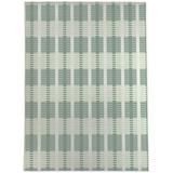 White 36 x 24 x 0.08 in Area Rug - Latitude Run® GRAPHIC RETRO WEAVE GREEN Outdoor Rug By Becky Bailey Polyester | 36 H x 24 W x 0.08 D in | Wayfair