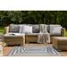 Gray/White 144 x 108 x 0.08 in Area Rug - OPTI BLUE Outdoor Rug By Orren Ellis Polyester | 144 H x 108 W x 0.08 D in | Wayfair