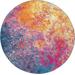 Nourison Passion PSN10 Multicolor 4' Round Colorful Area Rug - Nourison PASSN