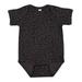 Rabbit Skins 4424 Infant Fine Jersey Bodysuit in Black Leopard size 12MOS | Cotton LA4424, RS4424