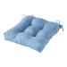 Solid Heathered Outdoor Tufted 20-in. Seat Cushion