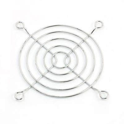 4 Hole Fixed Metal Fan Finger Guard for 80mmx80mm Cooling Fans - Silver Tone