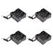 Battery Case Storage Box 8 Slots x 1.5V DC Connector for 8AA Battery - Black - 4Pcs