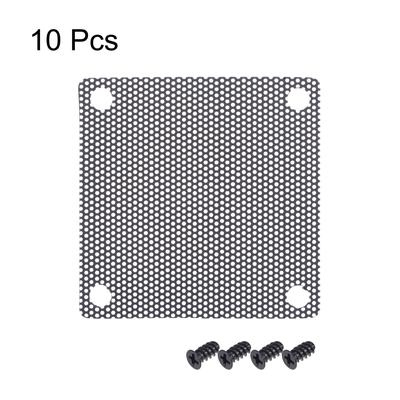 PC Dust Fan Screen with Screws for Cooling Dustproof Case Cover PVC