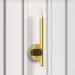 Helsinki 14" High Satin Brass Metal Wall Sconce