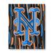 Black New York Mets Embellished Giclee Print by Charlie Turano III